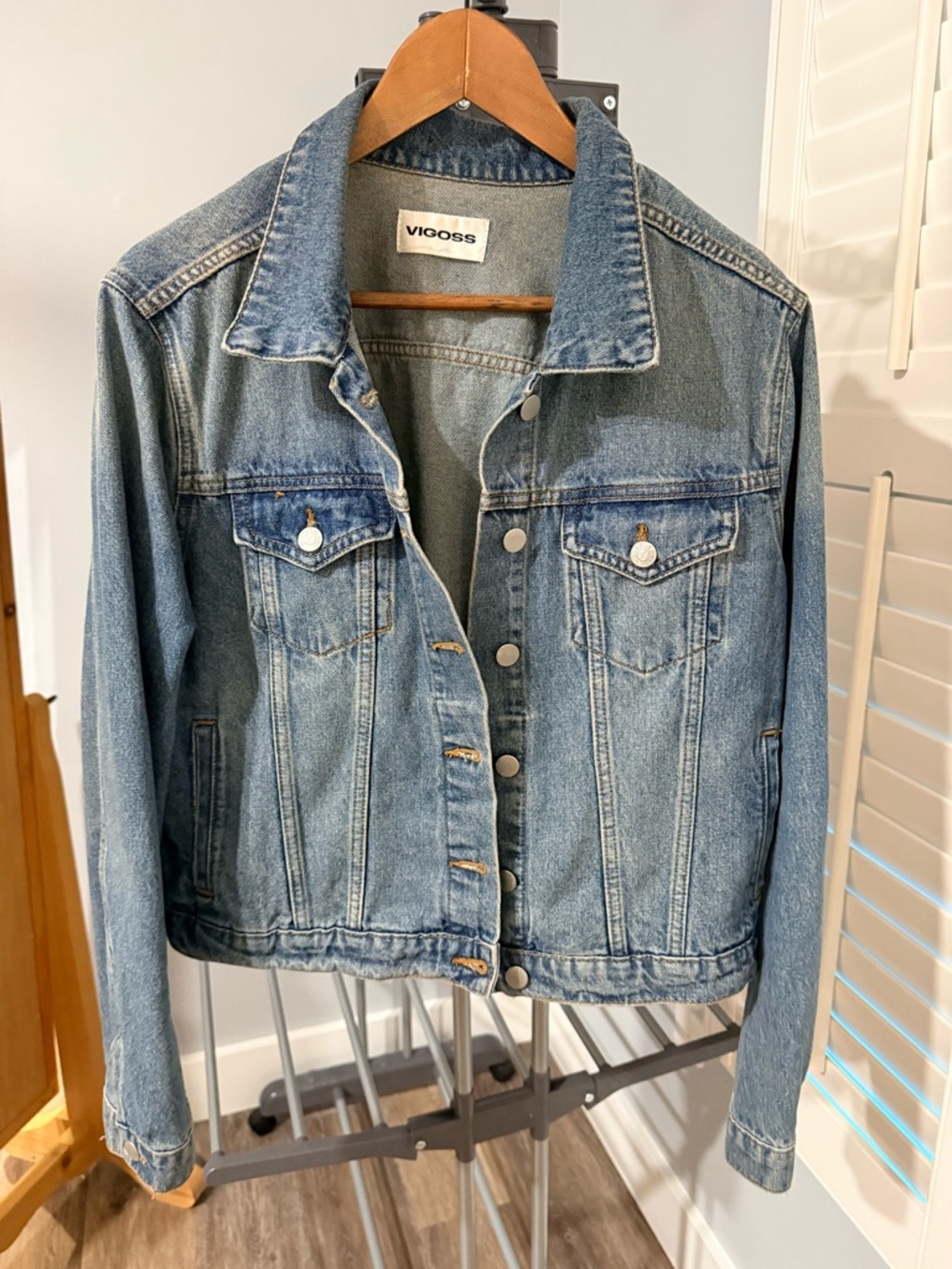 Vigoss Light Blue Washed Denim Jacket